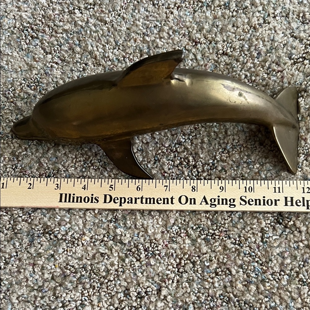 Brass Dolphin Figurine